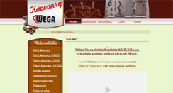 Desktop Screenshot of kavovarywega.cz