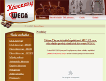 Tablet Screenshot of kavovarywega.cz